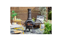 Sierra Large Cast Iron Chimenea with Grill