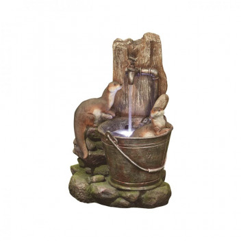 Playfull Otters Water Feature
